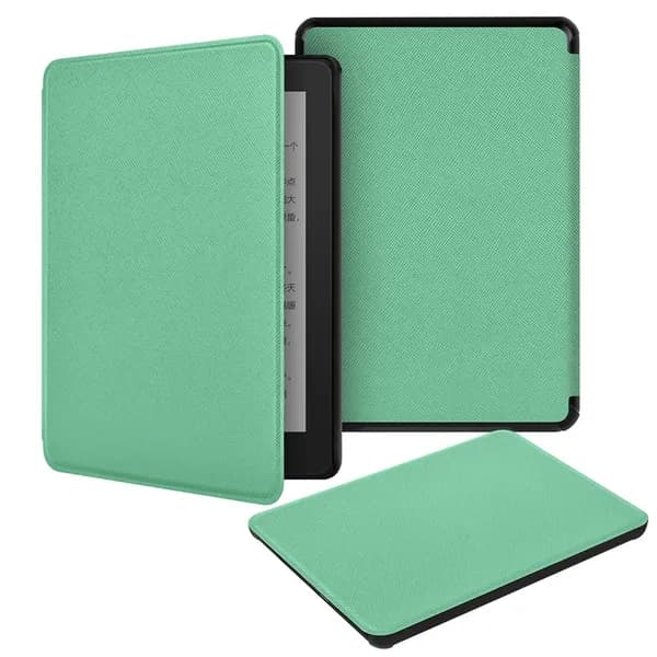 Чехол для Kindle Paperwhite 12-го поколения 2024 года и Colorsoft Signature Edition, зелёный, с функцией автоматического пробуждения