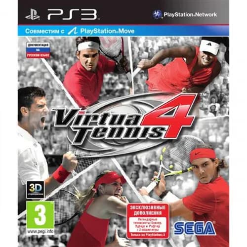 Игра Virtua Tennis 4 (PlayStation 3, Английская версия)