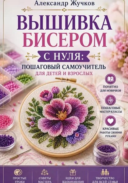 Вышивка бисером с нуля пошаговый самоучитель для детей и взрослых | Жучков Александр | Электронная книга