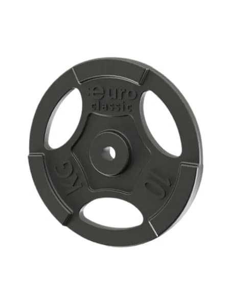 Диск (блин) чугунный Euro-Classic 10 кг 26 мм.