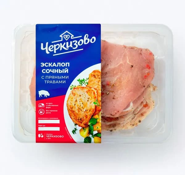 Эскалоп свиной с пряными травами Сочный 300 г, Черкизово, охлажденный