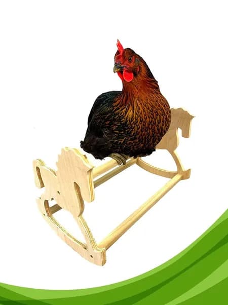 Деревянная насест-игрушка для кур