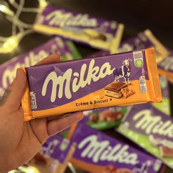 Шоколад плиточный Milka Creme & Biscuit