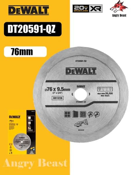 DeWalt Круг отрезной 76 x 1.6 DT20591