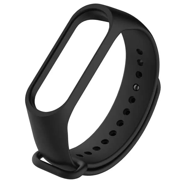 Силиконовый ремешок для фитнес-браслета Xiaomi Mi Band 3, чёрный, 220 мм