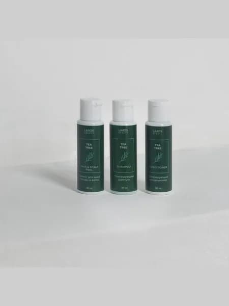Laros Beauty Набор Tea Tree "Чайное дерево" Шампунь 30 мл+Кондиционер 30 мл+Пилинг 30 мл