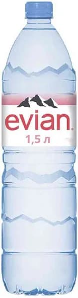 Вода минеральная Evian без газа, 1,5 л, 1 шт