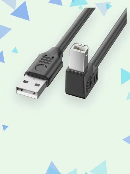 Длинный USB-кабель для принтера и сканера с фольгированным экранированием, 2m - Наклоняйся вверх