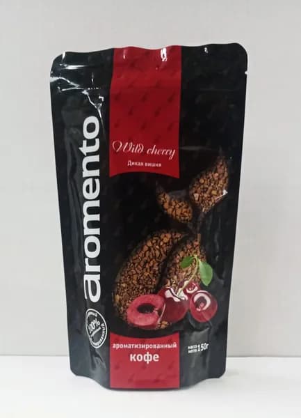 Кофе растворимый, сублимированный, Aromento Дикая вишня, 150 гр. пакет