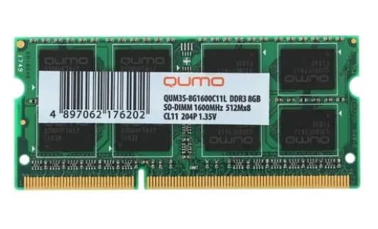QUMO Оперативная память DDR3, 1600 МГц, 1 x 8 ГБ (QUM3S-8G1600C11L)
