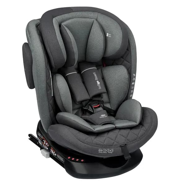 Автокресло LBB NEW HB 636, isofix 0-36 кг, 0-12 лет, группа 0+/1/2/3 (0-36кг ), с защитой SPS. Цвет: Серый.