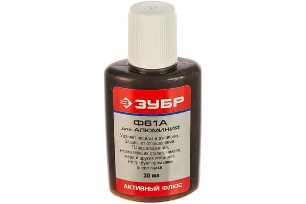 Флюс Ф61А (30 мл) для алюминия Зубр 55493-030
