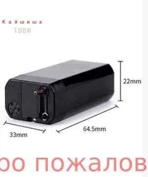 Свинцово-кислый аккумулятор 4 В 1000 мАч, размер 22x33x64 мм, черный