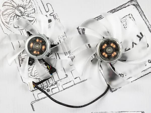 Комплект вентиляторов для видеокарты PowerСolor Hellhound RX 6900XT, 6800XT, RX 6800, 6700XT