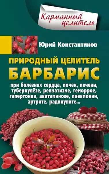 Природный целитель барбарис. При болезнях сердца, почек, печени, туберкулёзе, ревматизме, геморрое, гипертонии, авитаминозе, пневмонии, артрите, радикулите | Константинов Юрий | Электронная книга