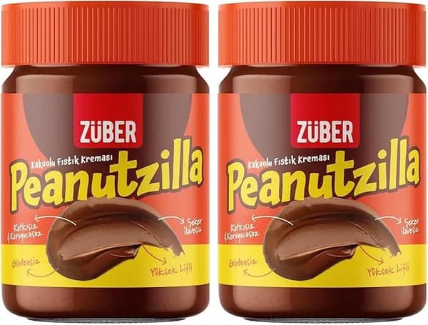 Zber Peanutzilla арахисовый крем с какао, 315 г X 2