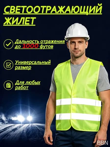 Светоотражающий жилет, размер: 56
