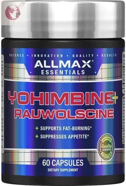 Йохимбин ALLMAX Yohimbine Rauwolscine 60 капсул из США, доставка почтой