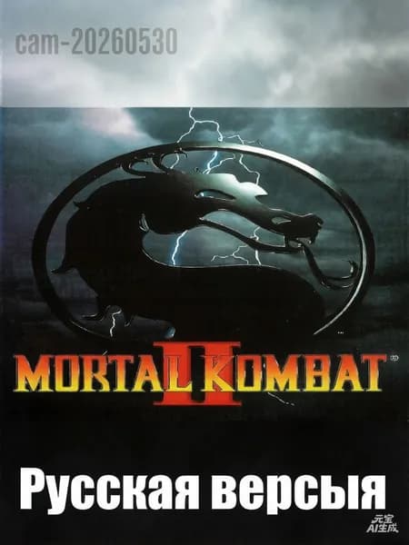 Игровой картридж 16 bit MORTAL KOMBAT 2 - Русская версия (без коробки)