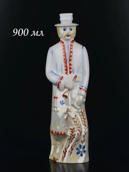 Штоф/кувшин "Алесь" винтажный из фарфора, 900 мл, СССР, Добрушский ФЗ, 1960 -1980 - е