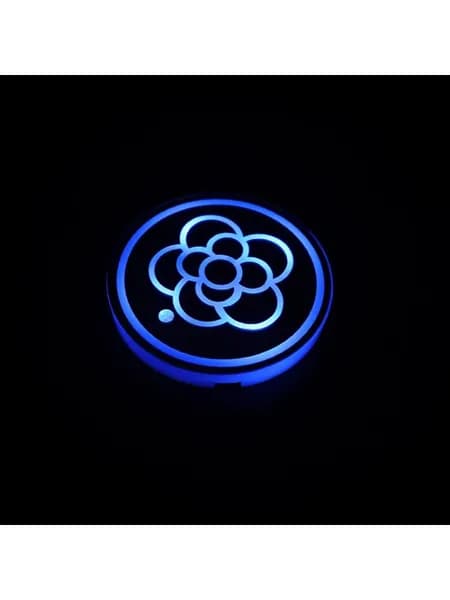 LED подсветка для подстаканников в машине универсальная