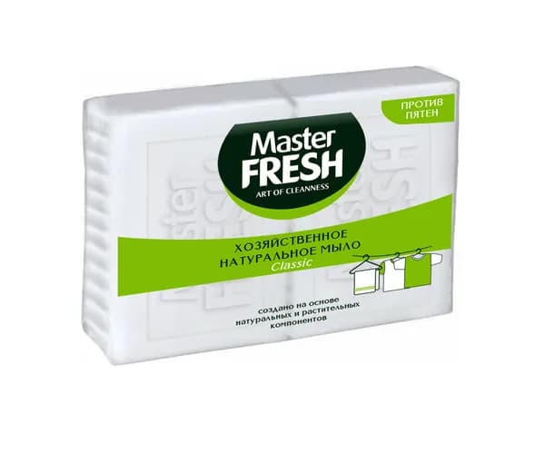 Master Fresh Мыло туалетное хозяйственное белое 2шт*125г