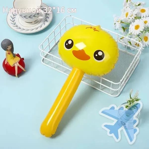 Надувная игрушка из ПВХ 30 см для игр в воде и развития моторики детей от 3 лет