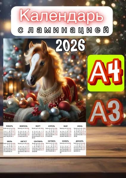 Календарь 2026 г., Настенный