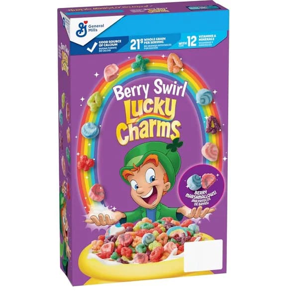 Сухой завтрак Lucky Berry Swirl с кусочками цветного маршмеллоу, 309 гр