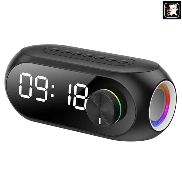 Портативная Bluetooth-колонка S8 с RGB-подсветкой, мощным басом и функцией будильника