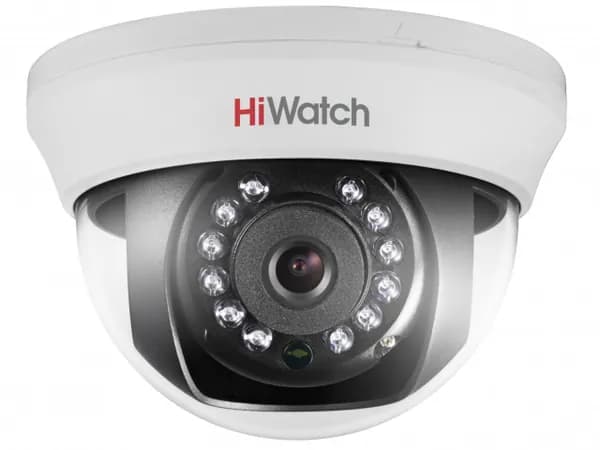 5 Мп купольная HD-TVI видеокамера Hikvision HIWATCH DS-T591 (2.8 mm) с ИК-подсветкой до 20 м
