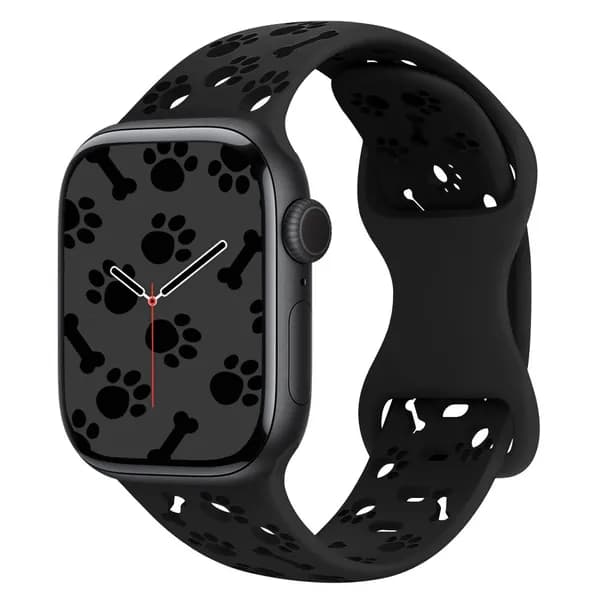 Силиконовый ремешок собачья лапа, подходит для Apple 41мм 40мм 38мм S11/10 42мм, совместим с iWatch Series 9 8 7 6 5 SE,Ремешок для спортивных часов