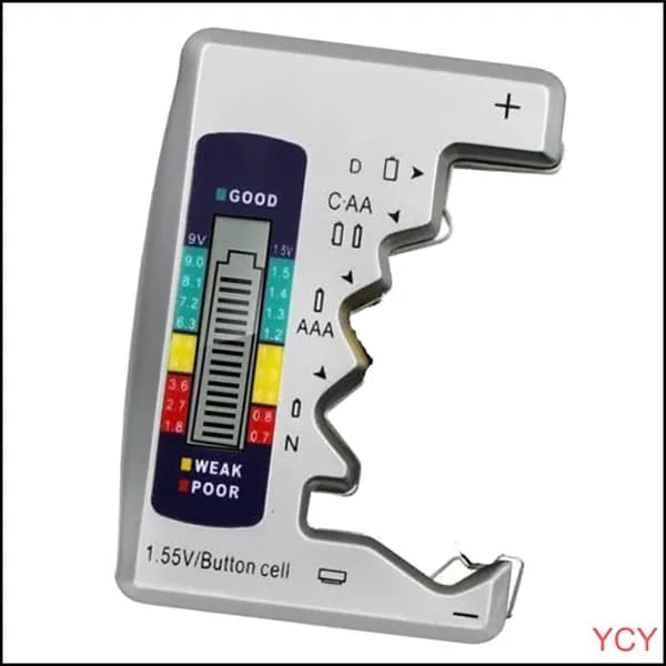 Цифровой анализатор емкости батарей, тестер для элементов C, D, 9V, AA, AAA, 1.5V, с ЖК-дисплеем