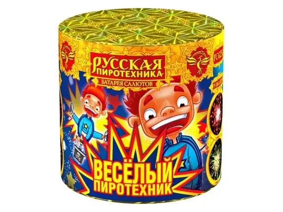 Батарея салютов ВЕСЕЛЫЙ ПИРОТЕХНИК