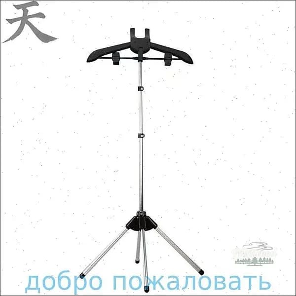 Вешалка напольная 160х50 см черный матовый
