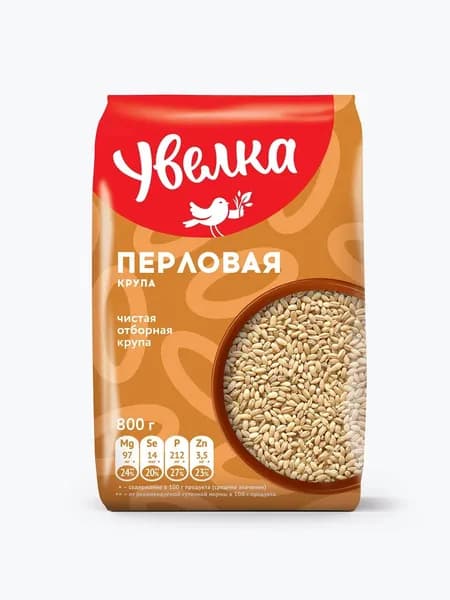 Перловая крупа Увелка, 800 г
