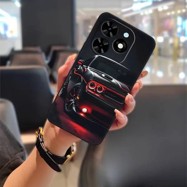 Чехол Lulumi для Tecno Spark Go 2024/Spark20C/BG6/POP8, водонепроницаемый, прочный, с рисунком в стиле граффити, противоударный, с мультяшным рисунком.