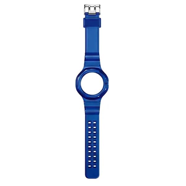 Силиконовый ремешок для карманных часов Royal Pop (Swatch, Audemars Piguet), цельнолитой TPU, глубокий синий