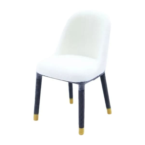 Мини-модель мебели для кукольного домика в современном стиле flocking chair-белый-20