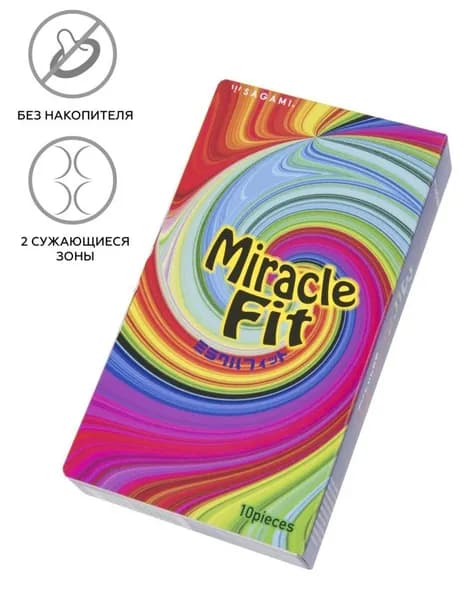 Тонкие контурные презервативы Sagami Miracle Fit (10 шт)