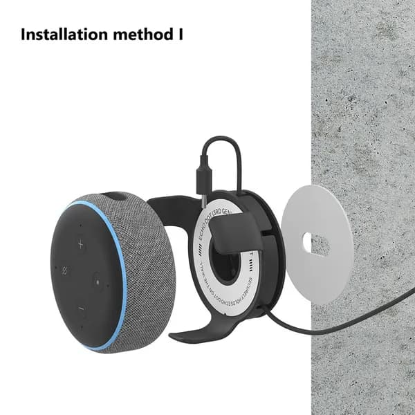Кронштейн для настенного крепления Amazon Echo Dot (3-го поколения) с системой управления кабелями