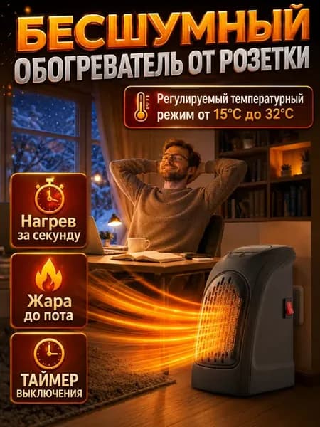Электрический обогреватель для дома тепловентилятор ветерок