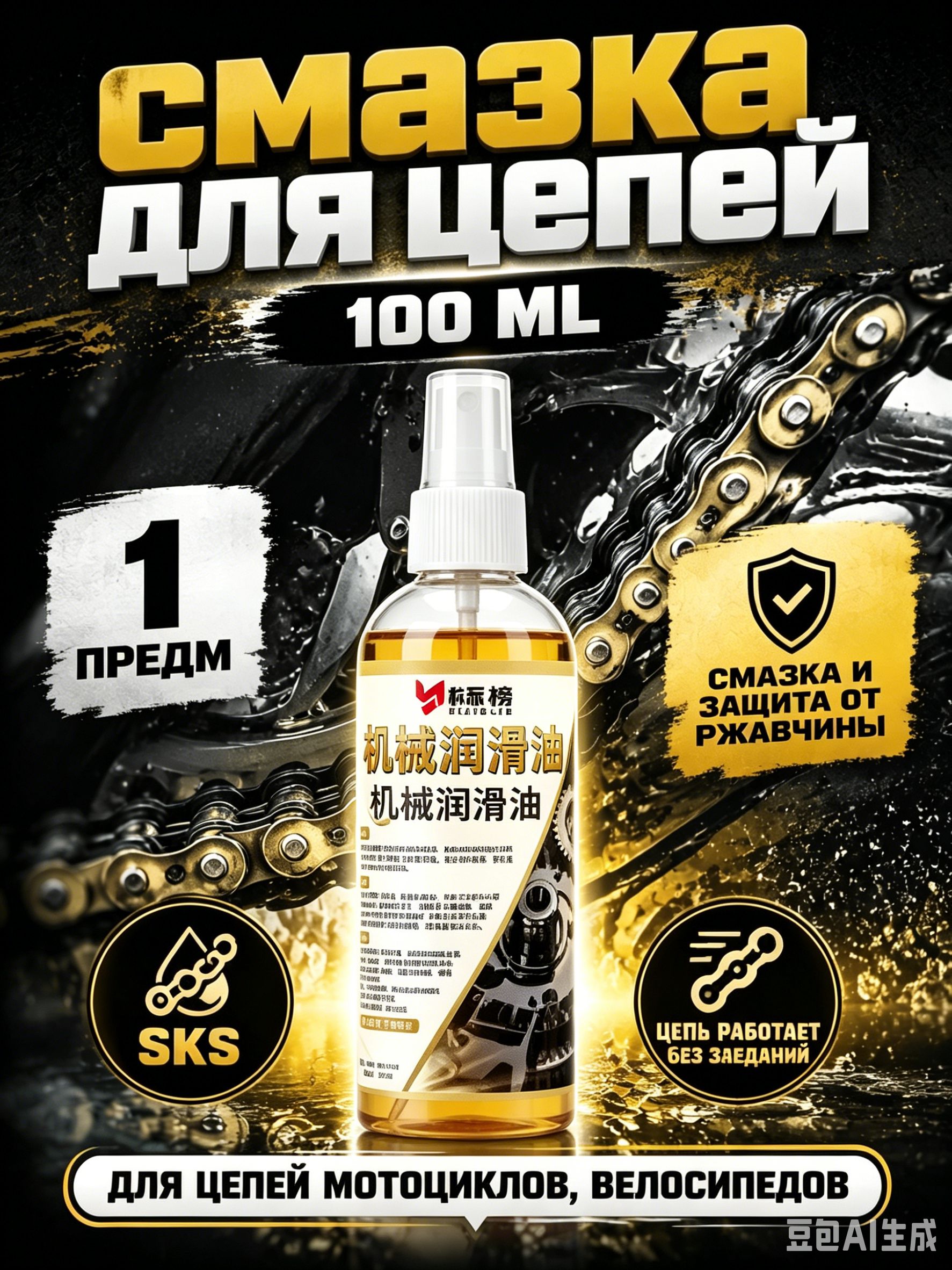 Смазка автомобильная Антифрикционная, 100 мл, 1 шт.