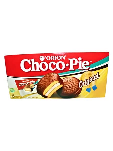 Пирожное Чоко Пай бисквитное ORION Choco Pie Original 6 шт. в упак. 180 г