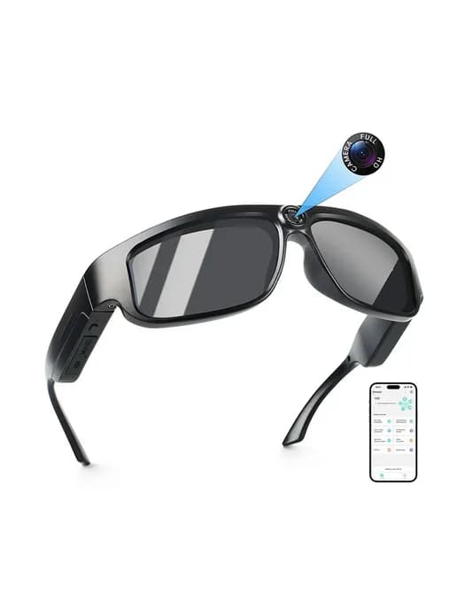 Скрытая камера в очках, 4K, Black Glasses