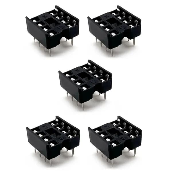 Панель для микросхем DIP 8 Pin SCS-08, комплект - 5шт