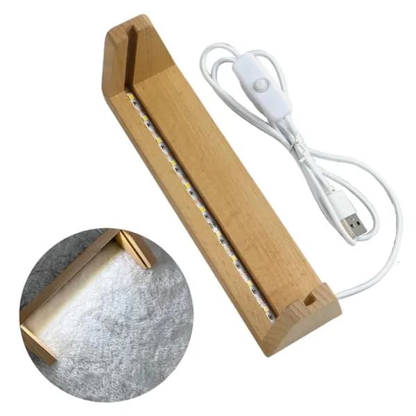 Подставка LED для витрины с USB-кабелем, - 10 дюймов - B белый свет