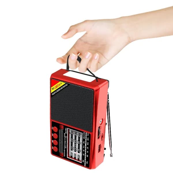Магнитола H10 Red, 5 Вт, красный