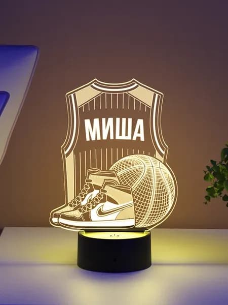 Ночник «Миша - Баскетбольная форма»