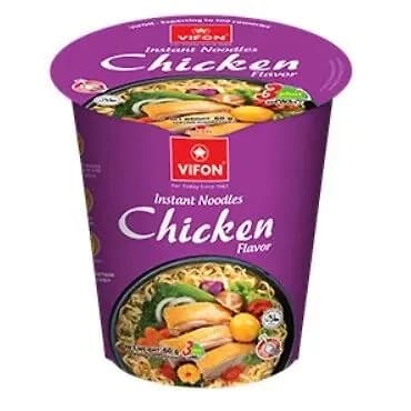 Пшеничная лапша Vifon со вкусом курицы по-восточному 60 г быстрого приготовления
